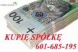 Kupię zadłużoną spółkę z o.o. S.A. z zadłużeniem wobec ZUS, US, Banków, Dostawców krajowych i zagranicznych, w upadłości-likwidacji, krytycznie zadłużone , z zagubionym majątkiem, zagubioną dokumentacją, Absolutnie każde, przejęcie następuje w formie Aktu Notarialnego, jak również zmiana siedziby or
