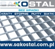 Podesty, kraty wema, kraty pomostowe, stopnie schodowe