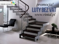 Rintal Polska, wiodący producent SCHODÓW do wnętrz organizuje promocję ”LUTY BEZ VAT”. Szczegóły na stronie www.rintal.pl.  Nasi doradcy są do dyspozycji na terenie całego kraju. Umów się na BEZPŁATNY POMIAR !