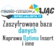 Zaszyfrowana baza danych - naprawa Optima Insert i inne