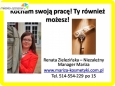 Zostań Konsultantką/tem Mariza - baw się i pracuj z wyjątkowymi ludźmi! Zawsze otrzymasz rabat 30%, Zapisz się już dziś: http://www.mariza-kosmetyki.com.pl Rejestrując się poprzez powyższą stronę otrzymujesz dodatkowo za darmo: - katalog, - możliwość dobrej zabawy w pracy i poprzez pracę, - możliwoś